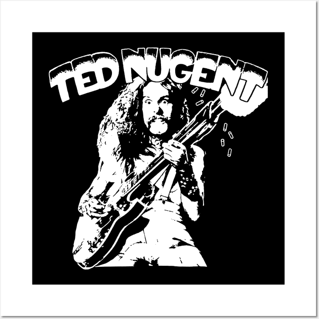 Ted Nugent Classic Rock Wall Art by ruanba23